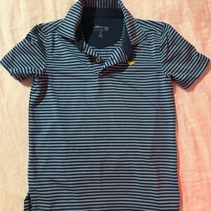 Masters 2T Kids Navy & Light Blue Striped Polo Shirt